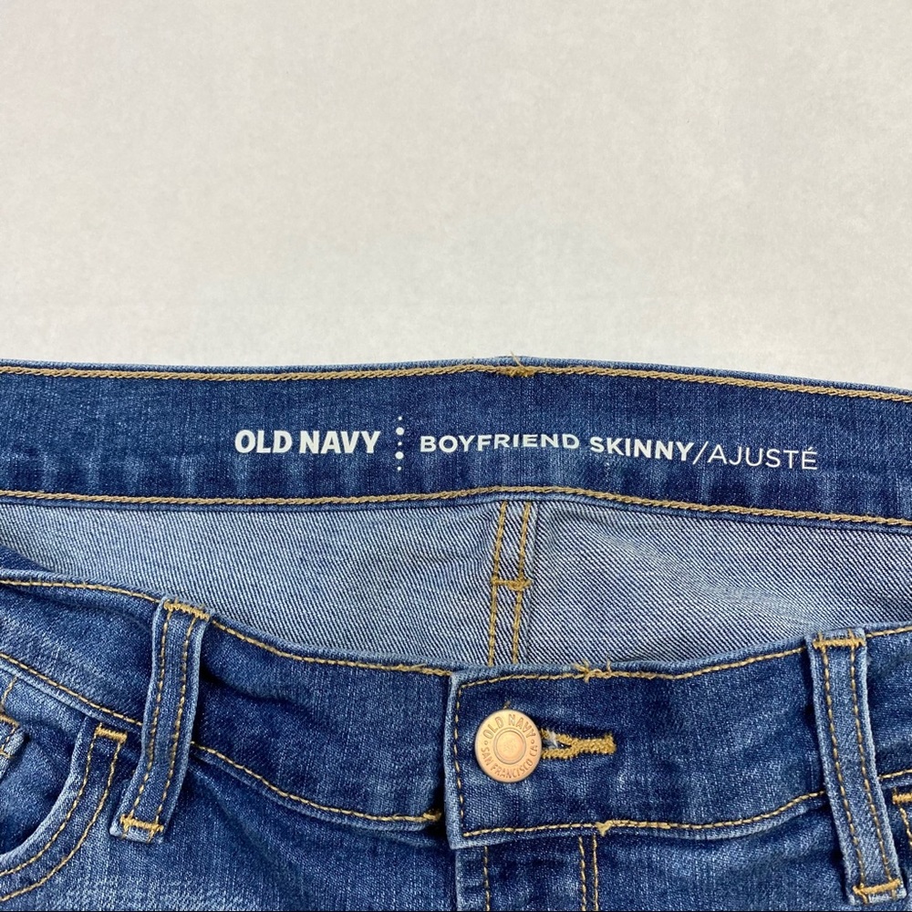 Old Navy Distressed Denim Boyfriend Skinny - Picture 5 of 8